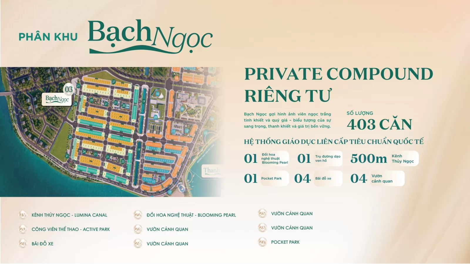 Thiết kế phân khu Bạch Ngọc Mangala Complex Bắc Giang