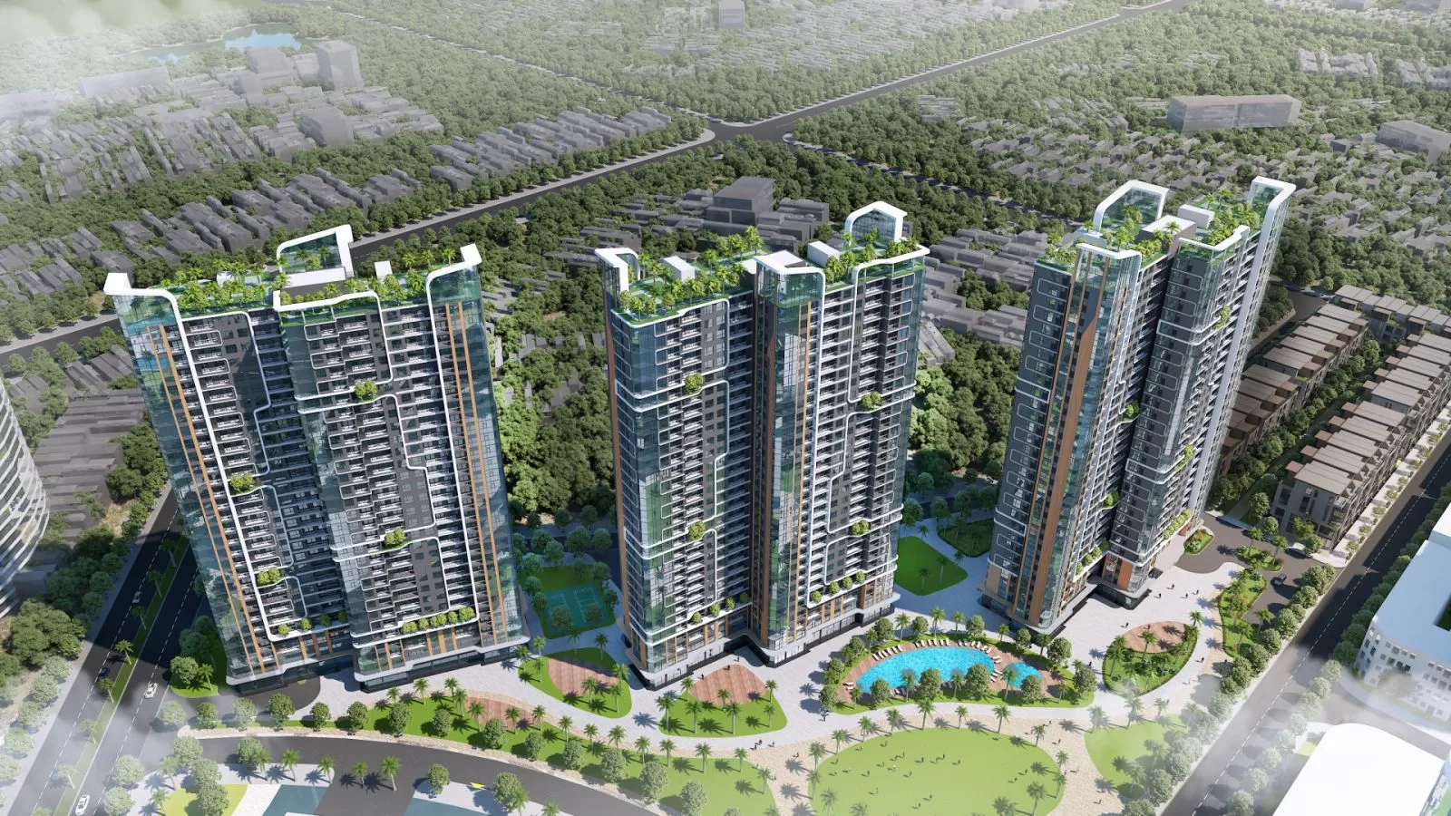 Vị trí 3 tòa tháp A-B-C Imperia The Regent