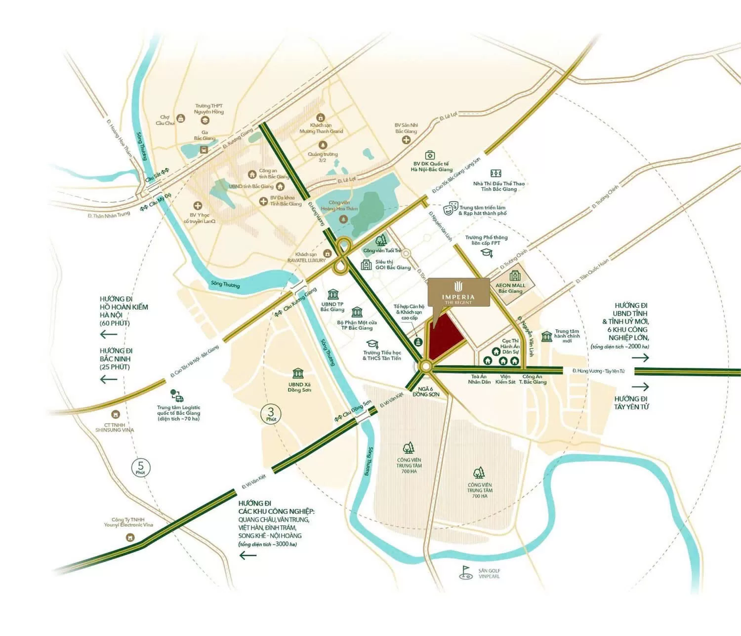Tọa độ trung tâm của Imperia The Regent